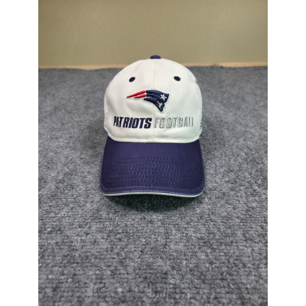 New England Patriots Hat Mens OSFA White Reebok AFC East Football‎ Cap